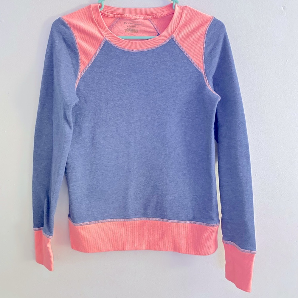 Tek Gear multicolor crew neck with thumb holes